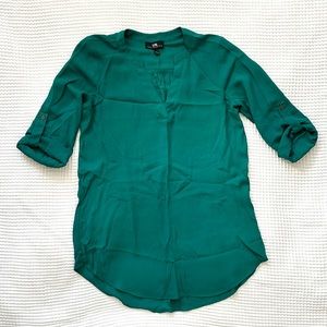 I.N. San Francisco Teal Blouse size L